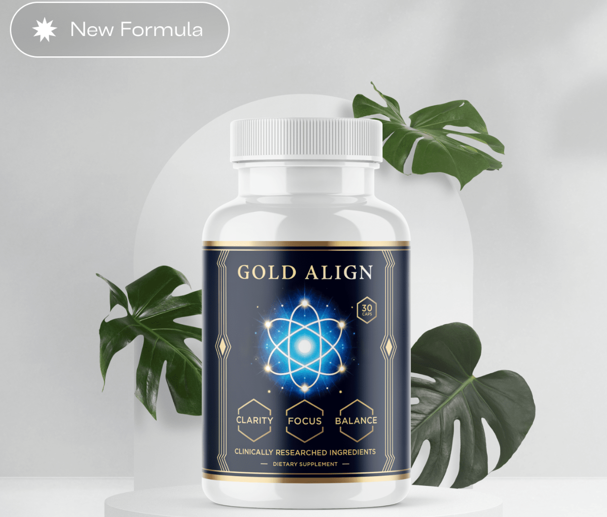 GoldAlign supplement bottle